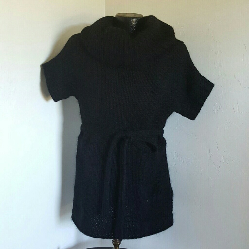 Mods International women sweater lambswool black knit size M